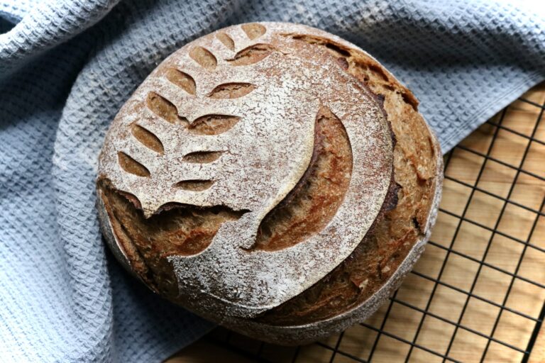 sourdough rye bread loaf