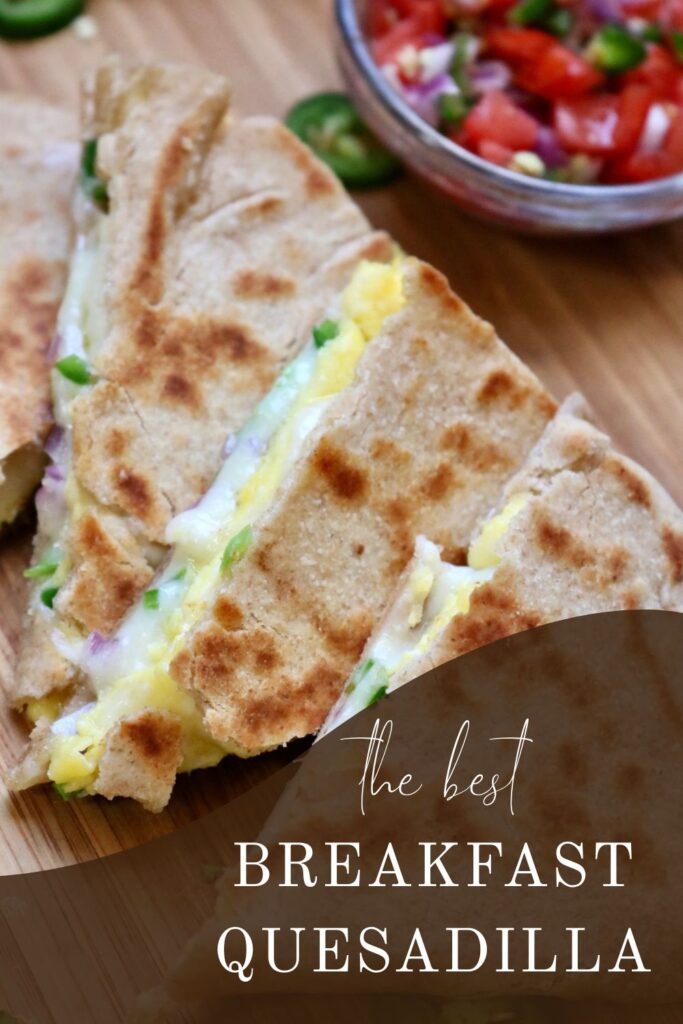 the best breakfast quesadilla Pinterest pin