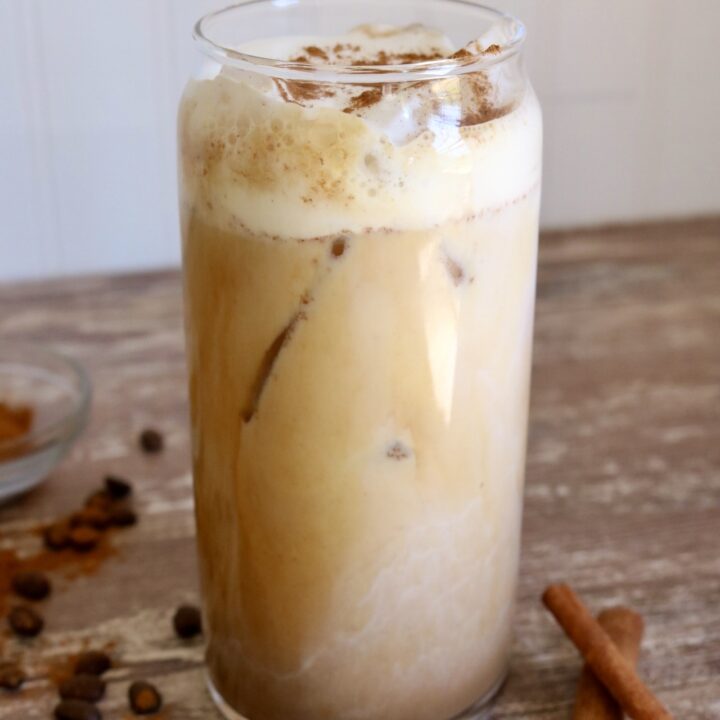 Cinnamon Honey Latte with Honey Cream Cold Foam