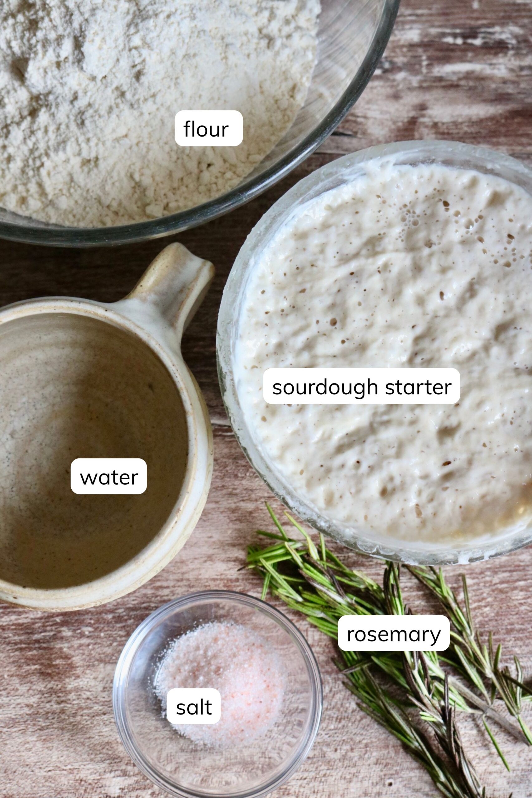rosemary sourdough bread ingredients 