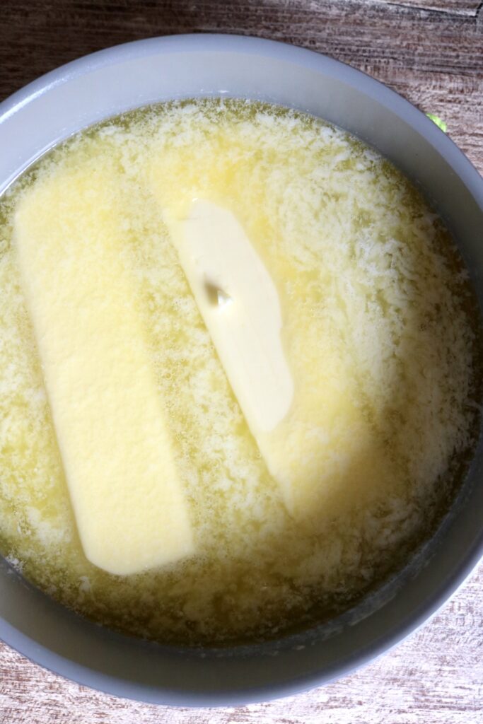meting butter in a saucepan