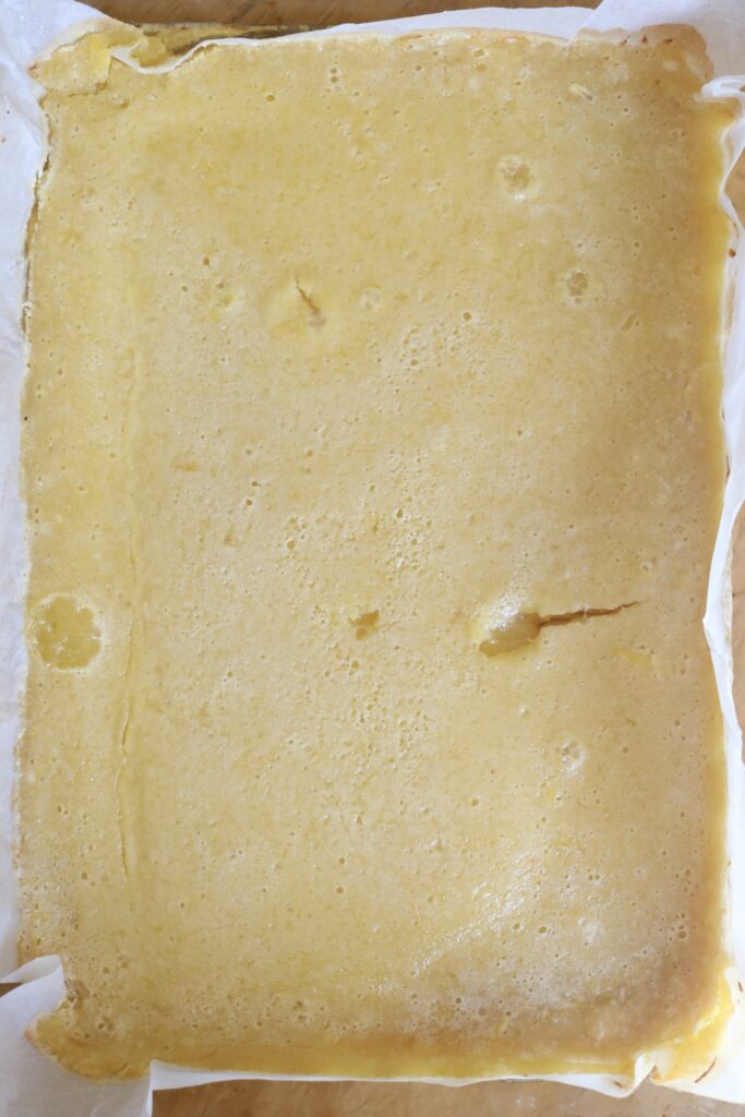 baked sourdough lemon bars