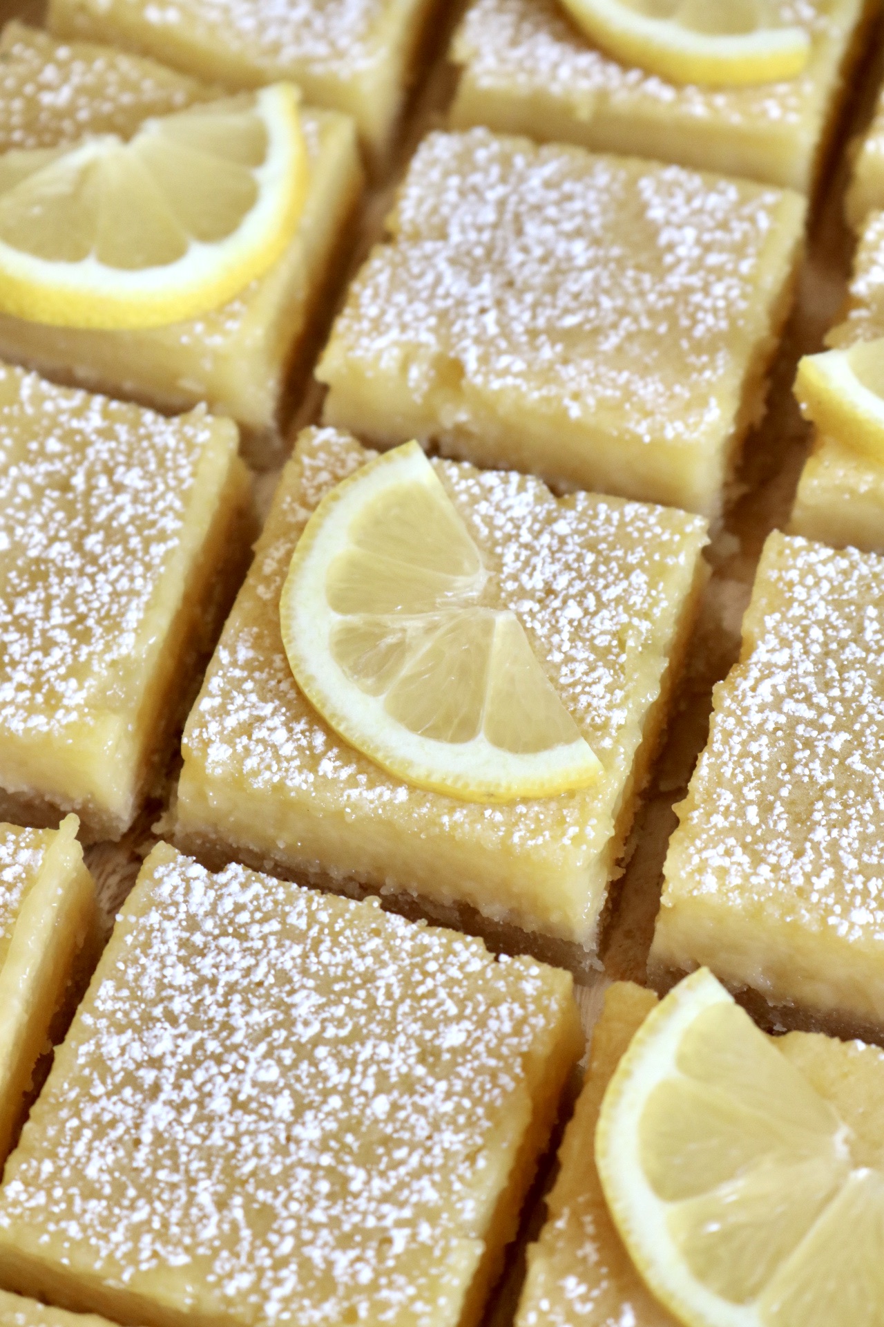 sourdough lemon bar squares
