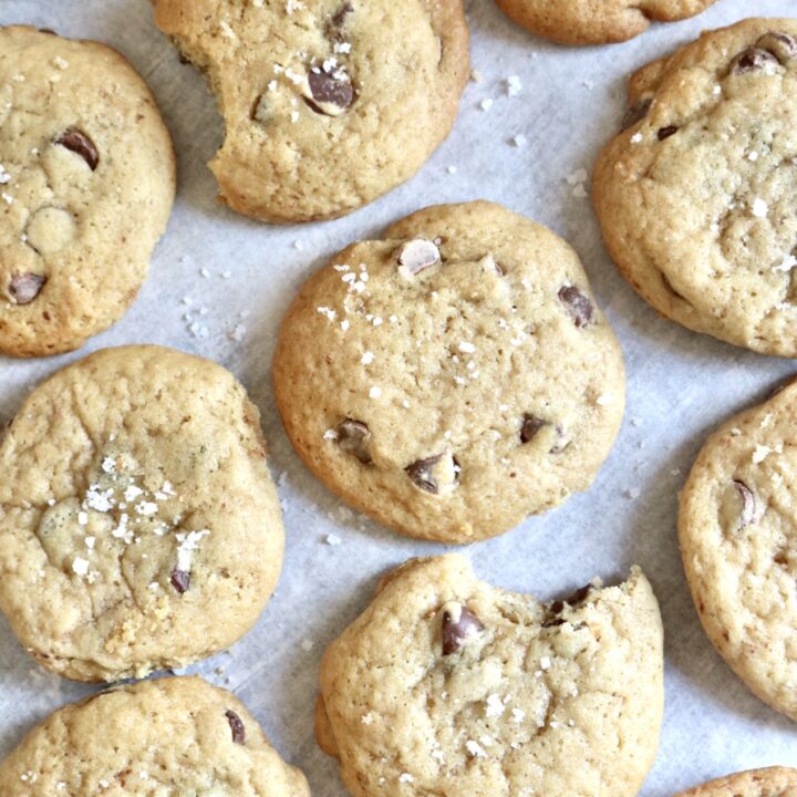 Brown Butter Sourdough Chocolate Chip Cookies