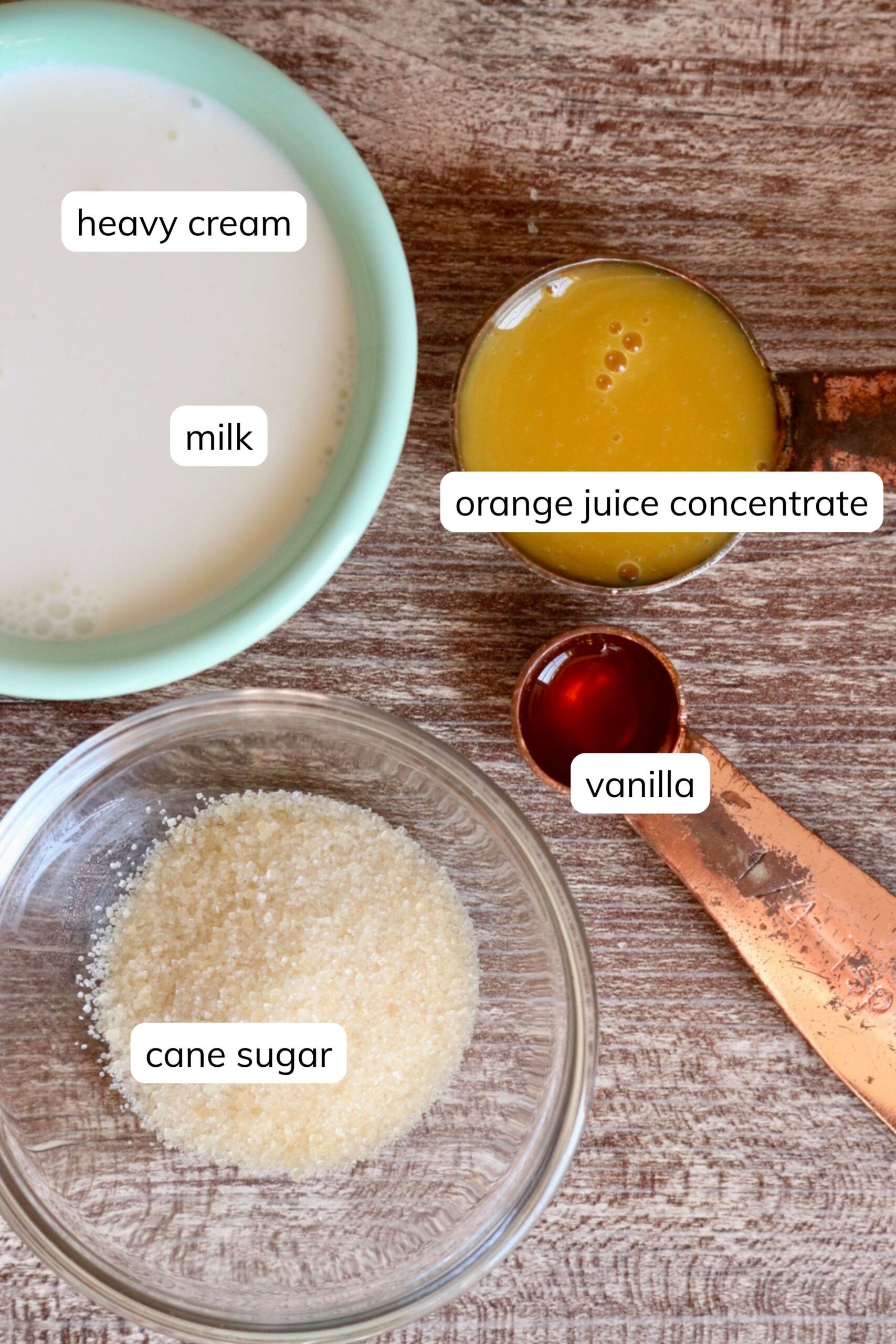 orange cream cold foam ingredients