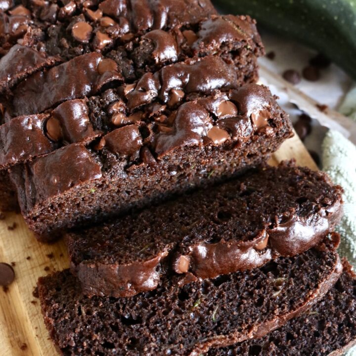 Sourdough Double Chocolate Zucchini Bread