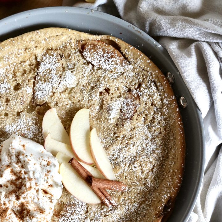 Apple Dutch Baby Pancake with Freshly Milled Flour