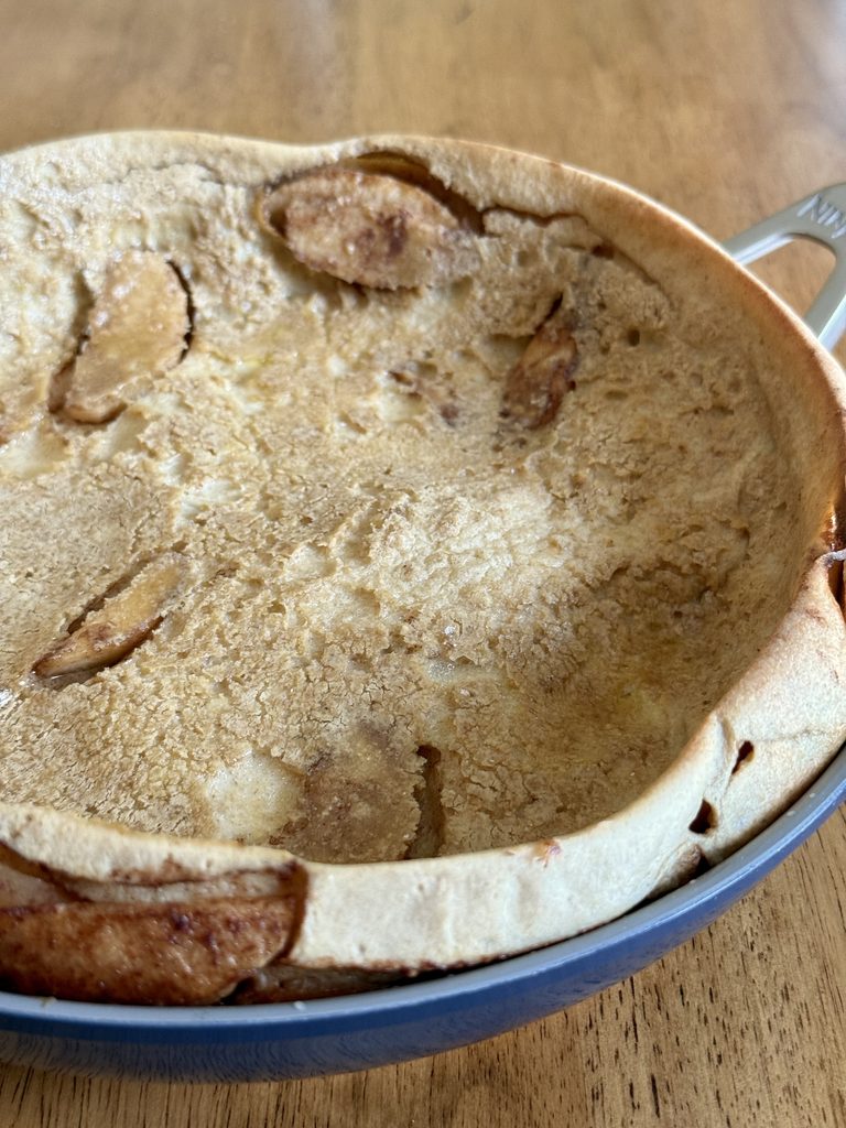 baked apple dutch baby pancake